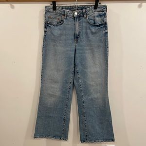 H&M &denim high rise wide leg jeans